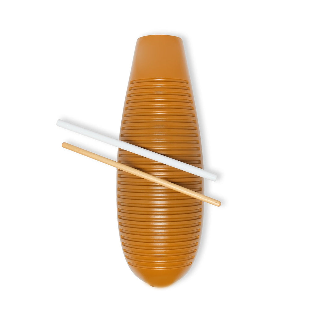 Percussion Instrument with 2 Scrapers