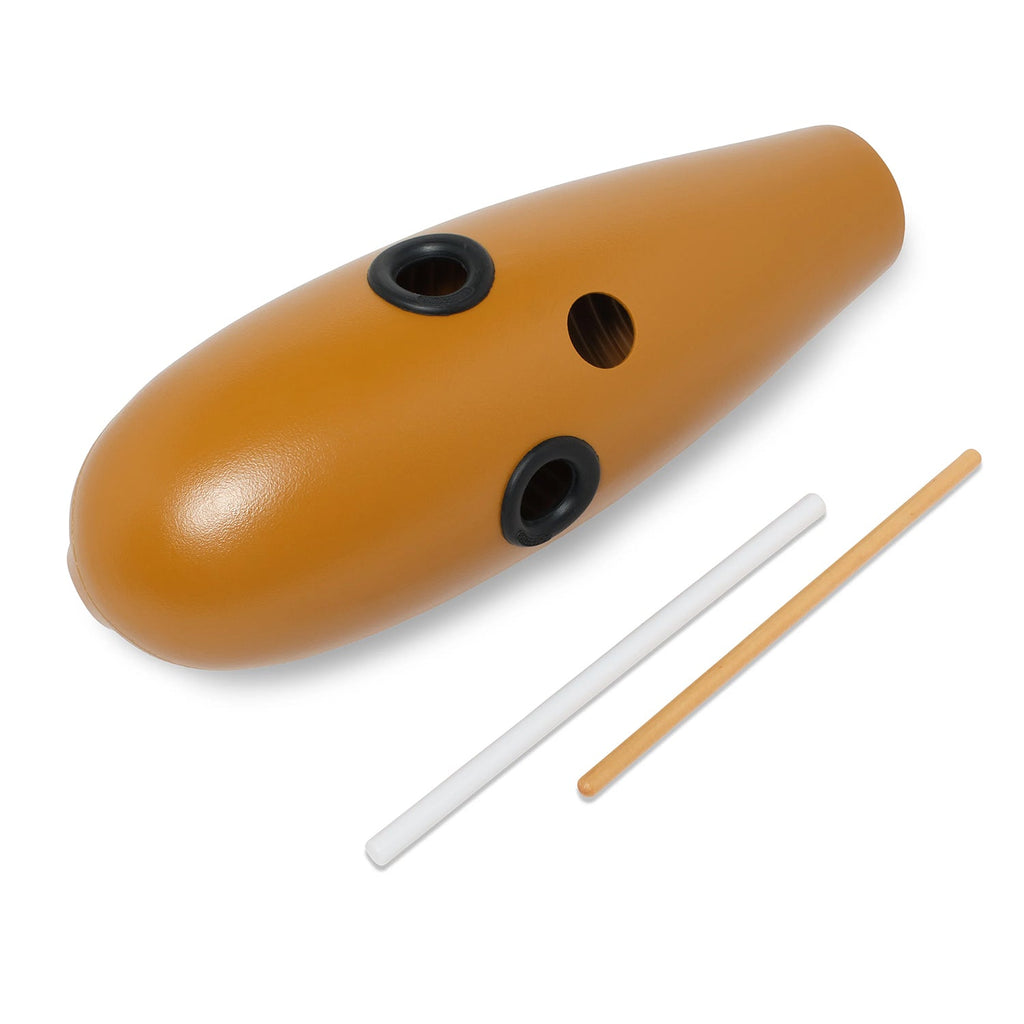 Percussion Instrument with 2 Scrapers