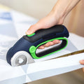 Cordless Electric Scissors : 4V Self-Sharpening Rotary Cutter