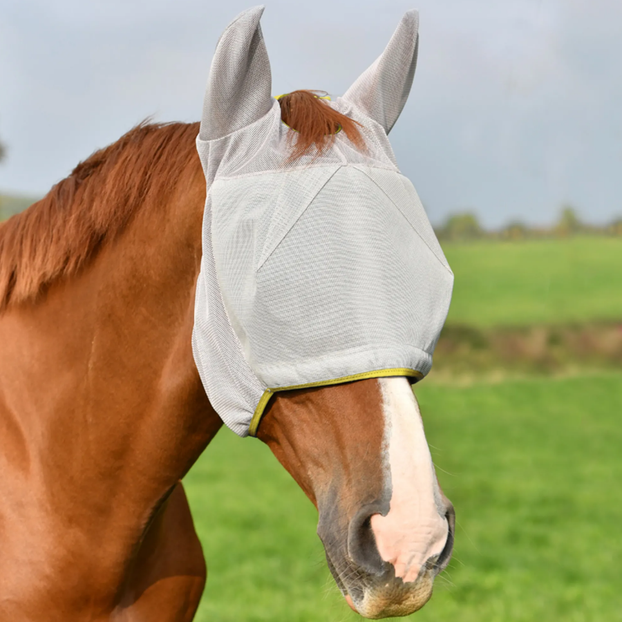 Full-Coverage UV Fly Mask : Ears to Nose for Horses