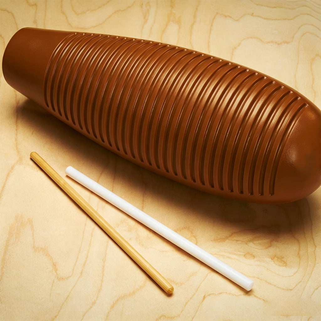 Percussion Instrument with 2 Scrapers