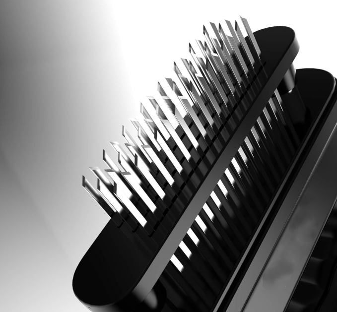 48-Blade Meat Tenderizer : Stainless Steel + Safety Guard