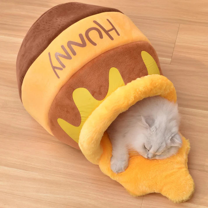 Honey Jar Cat Cave Bed