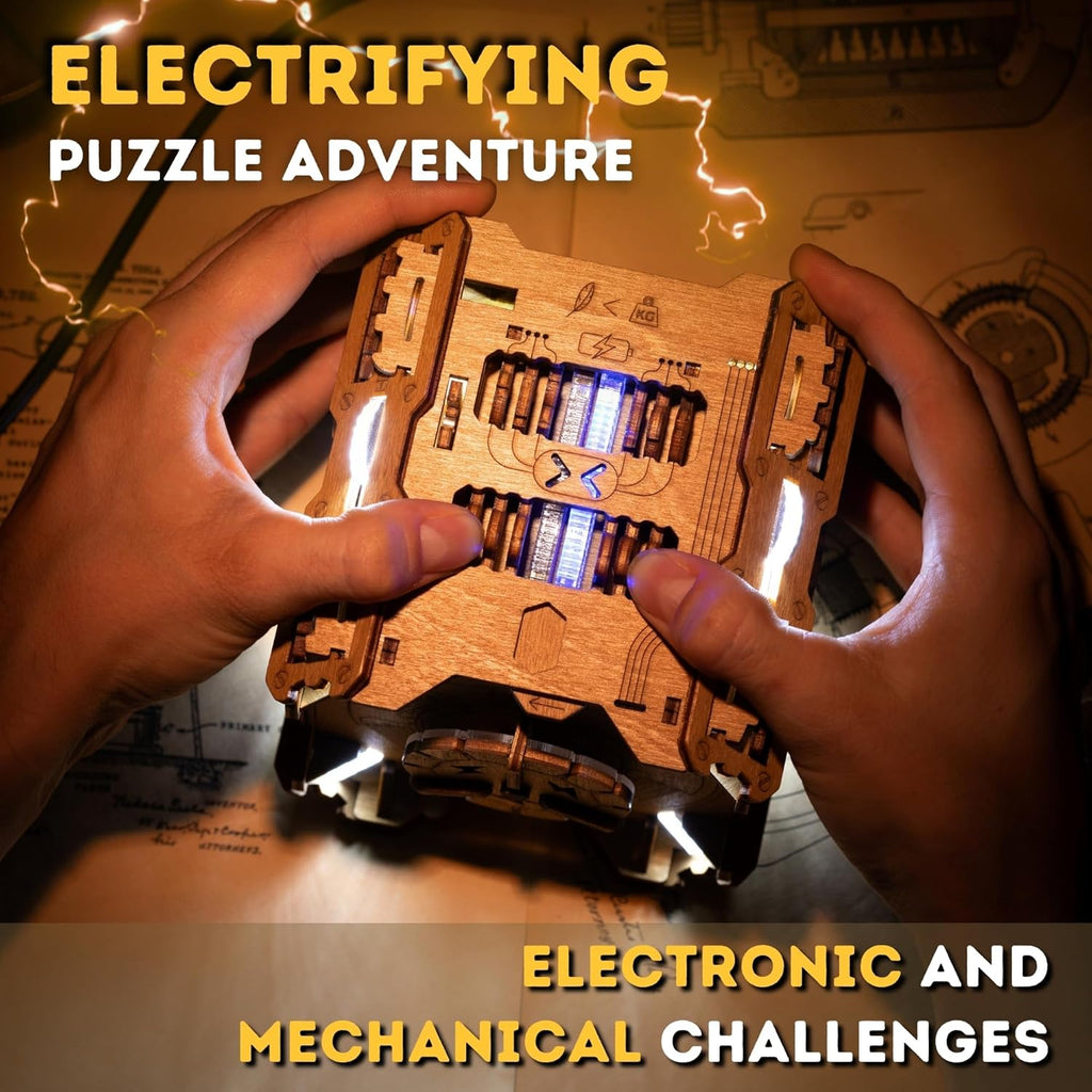 Electro-Mechanical Puzzle Box : Hidden Compartment + 38 Magnets