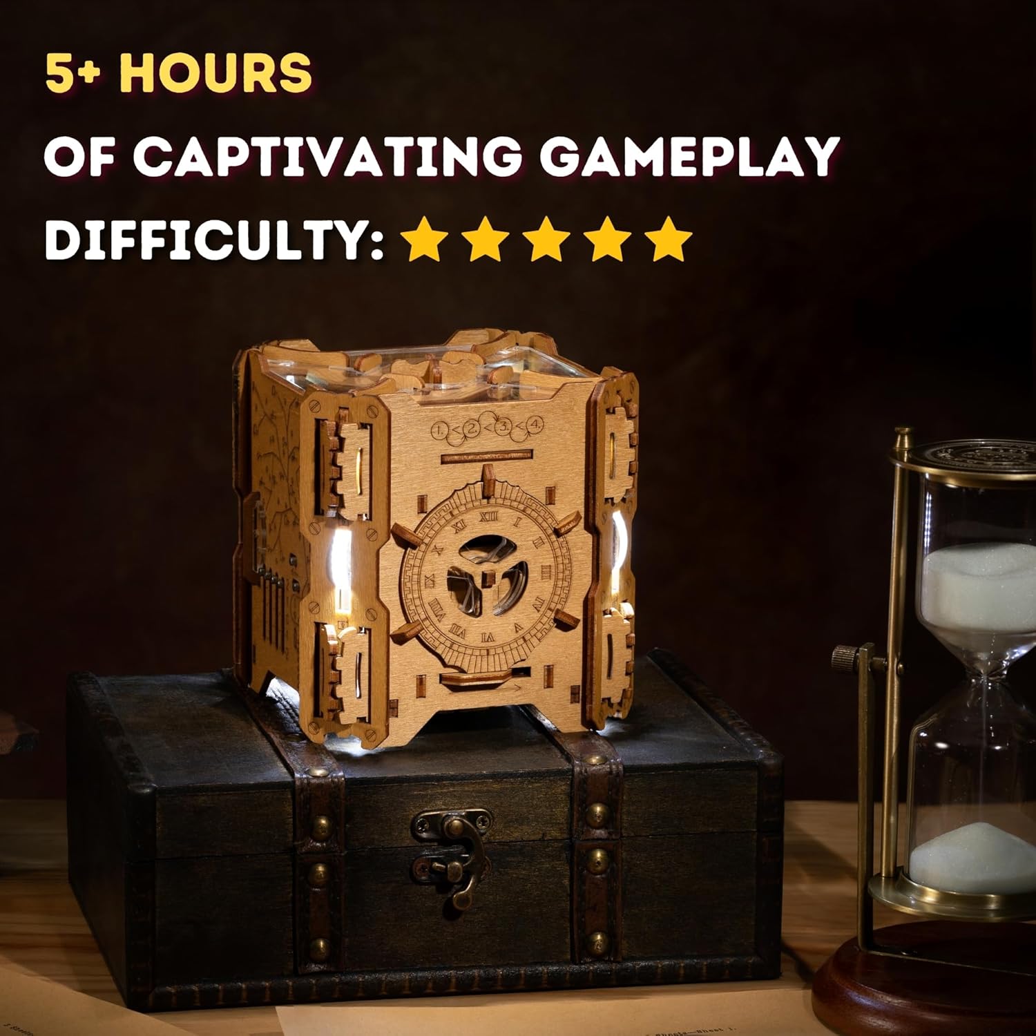 Electro-Mechanical Puzzle Box : Hidden Compartment + 38 Magnets