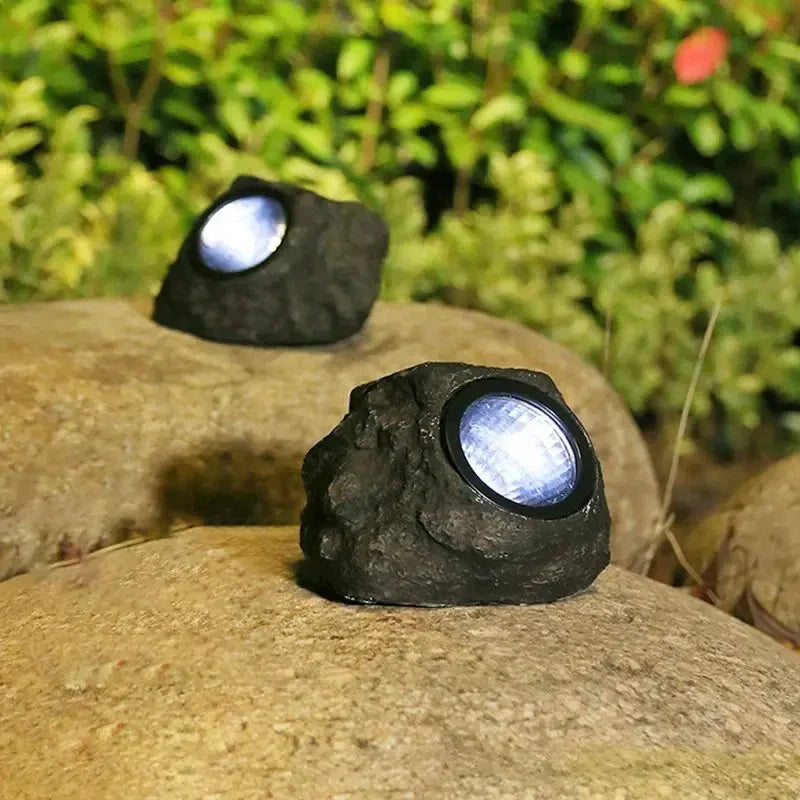 Waterproof Solar Rock Spotlight for Outdoor Garden