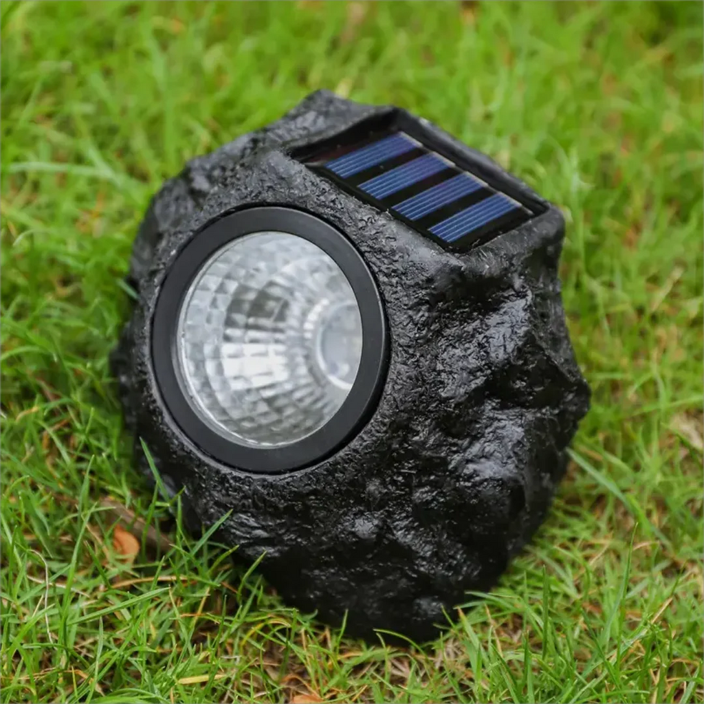 Waterproof Solar Rock Spotlight for Outdoor Garden